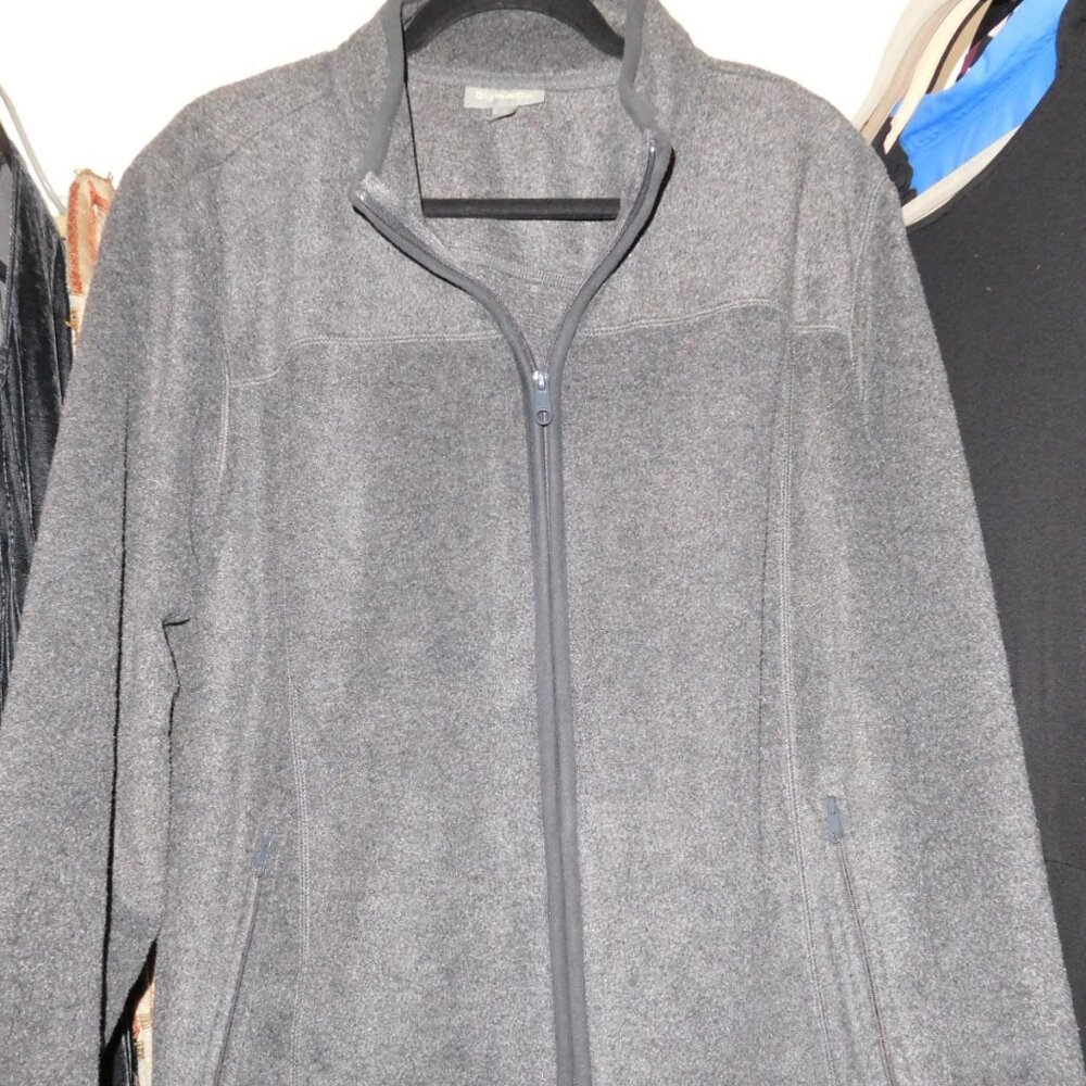 4X STYLE & CO GRAY FLEECE JACKET WOMENS